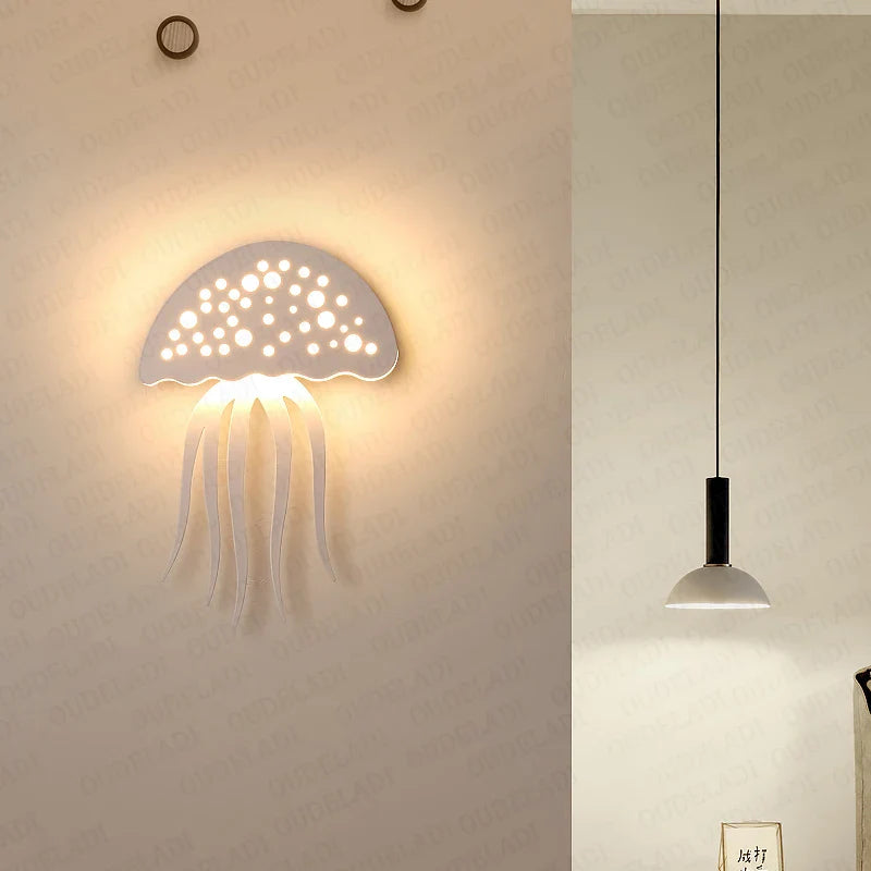 Axya LED Jellyfish Wall Lamp: Modern Nordic Indoor Decor for Bedside, Corridor, Aisle, Kids Room