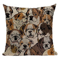 Axyaa Pug Dog Cat Bird Cushion Cover Sleep Dog Throw Pillow Cover