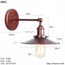 Axyaa Iron Golden LED Wall Lamp Vintage Industrial Retro Loft Style Iron Wall Lights
