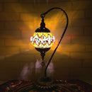 Axyaa Vintage Turkish Mosaic Glass Table Lamp Bedside Bed Light