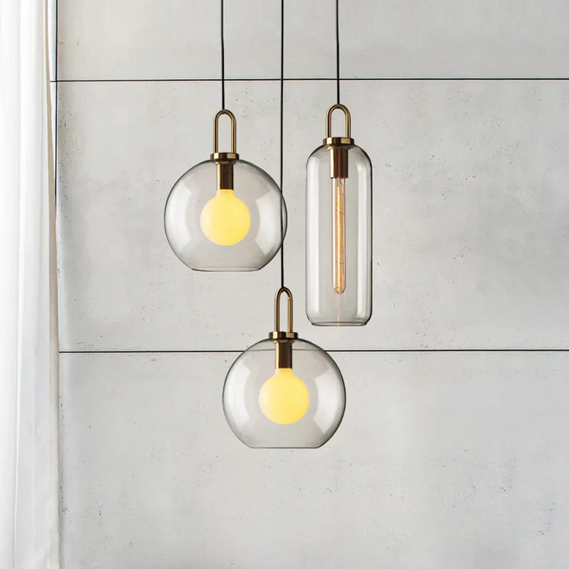 Axyaa Luxury Glass Ball Pendant Light for Bedroom, Bar, and Restaurants