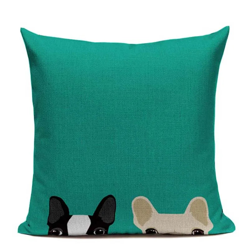Axyaa Luxury Animal Pillow Case - 45x45cm Square Custom Cushion