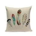 Axyaa Cotton Linen Feather Cushion Cover for Home Decor