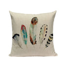 Axyaa Cotton Linen Feather Cushion Cover for Home Decor