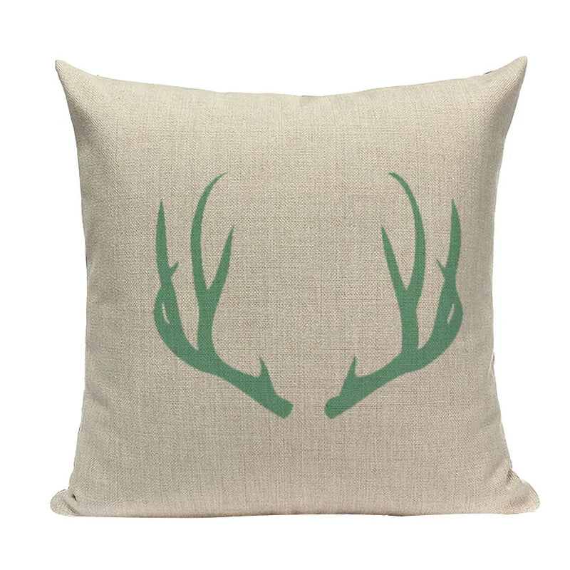 Axyaa Geometric Deer Pillow Cover - Nordic Home Decoration 45X45Cm