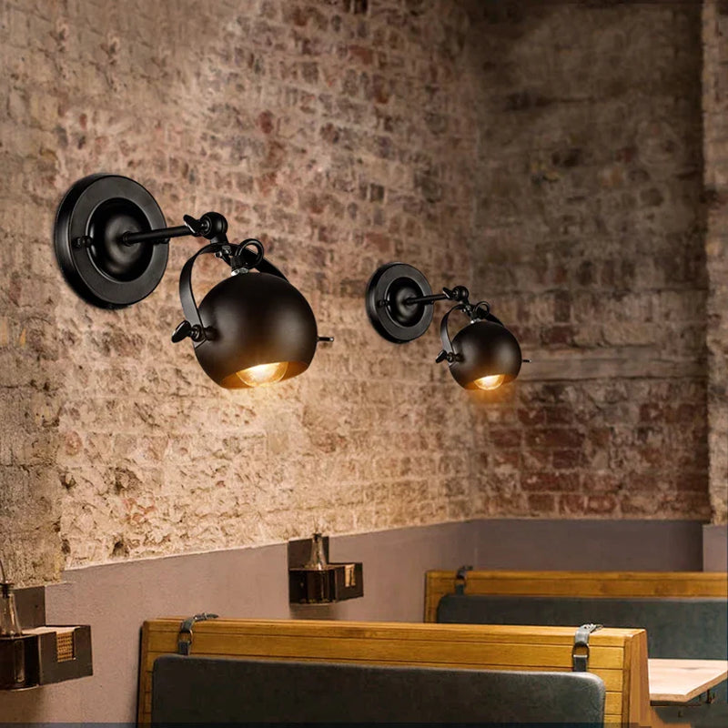 Axyaa Retro Loft Wall Light Sconce for Clothing Shop, Cafe, Bedroom, and More