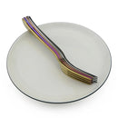 Axyaa Rainbow Flatware Set of 4 Long Handle Dinner Forks