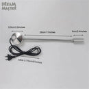 Axyaa Silver Wall Lamp: Flexible Hose LED Modern Light with Switch - 3W Warm White