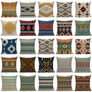 Axyaa Boho Plaid Stripes Pillow Cover 45x45cm Sofa Chair Custom Print Square