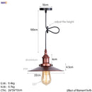 Axyaa Retro LED Pendant Light | Silver Vintage Industrial Hanging Lamp