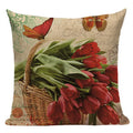 Retro Flower Cushion Cover - Axyaa Brand - Home Decor Luxury Pillows