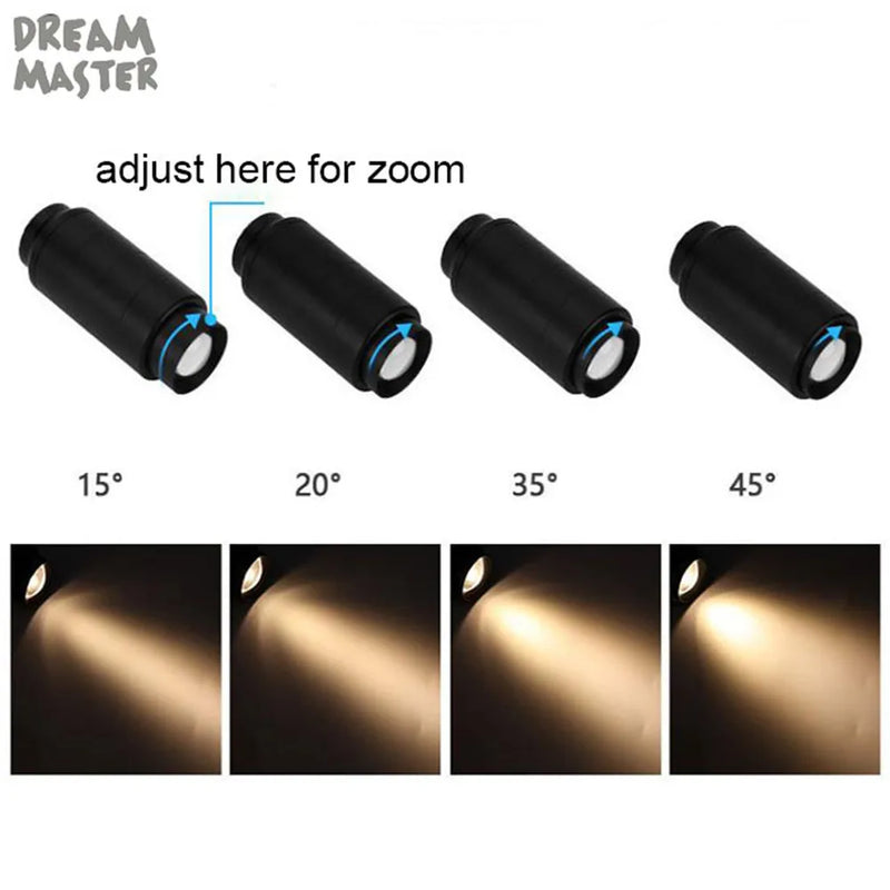 Axyaa Zoomable Gooseneck Track Light for Exhibition Gallery - Adjustable Beam Angle Rail Lamp