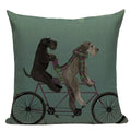 Axyaa Nordic Dog Lion Bunny Home Decor Pillow Case Sofa Cover 45x45cm Square