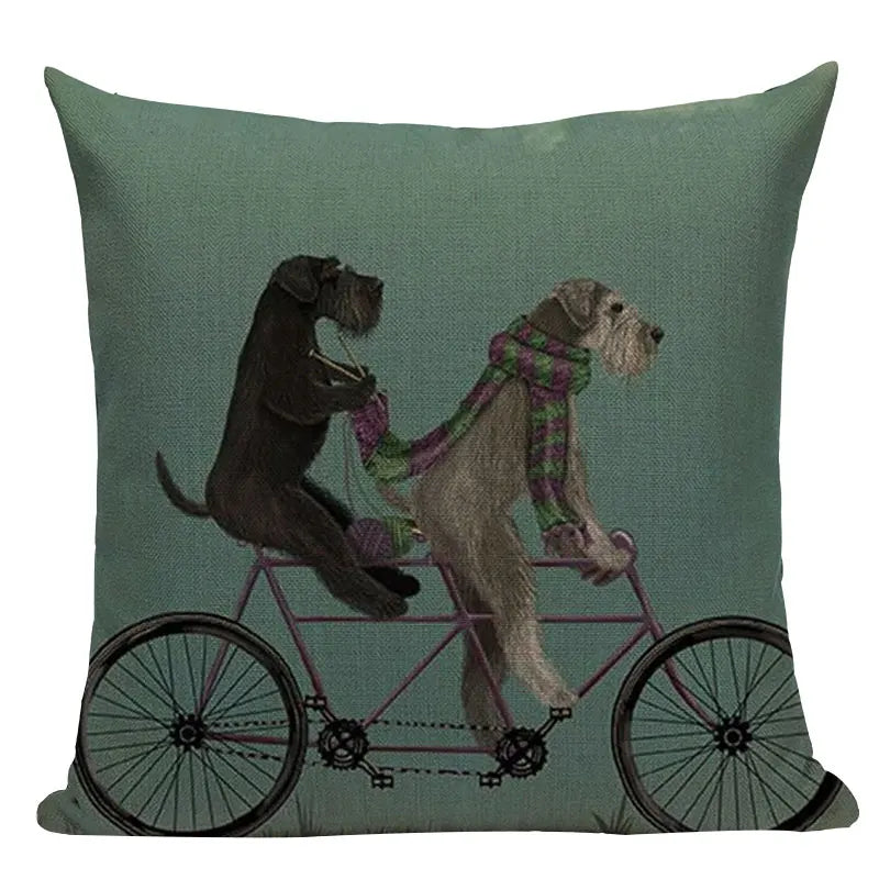 Axyaa Nordic Dog Lion Bunny Home Decor Pillow Case Sofa Cover 45x45cm Square