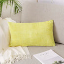 Axyaa Monochrome Corduroy Velvet Pillow Case, 40x60cm