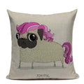 Axyaa Cartoon Animal Pillowcase for Sofa Bed - Cute Decorative Cushion Cover