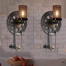 Axyaa Vintage Gear Chain Wall Sconce for Home and Restaurant Aesthetic