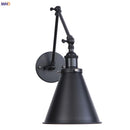 Axyaa Industrial Swing Arm Wall Lamp Sconce Vintage Retro Edison LED Wall Light