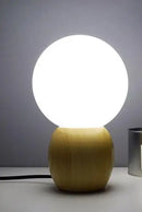 Axyaa Glass Table Lamp with LED Bulb and Button Switch