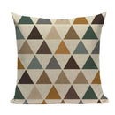 Axyaa Geometric Deer Pillow Cover - Nordic Home Decoration 45X45Cm