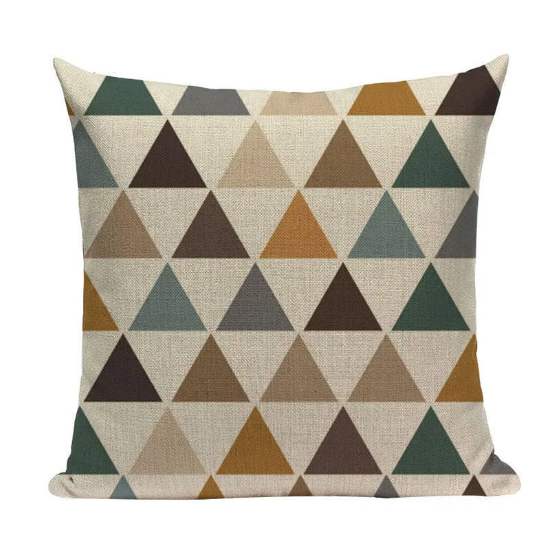 Axyaa Geometric Deer Pillow Cover - Nordic Home Decoration 45X45Cm