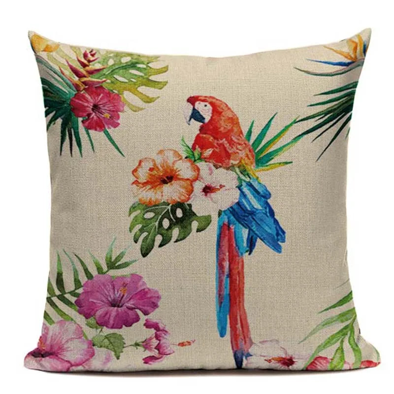 Axyaa Tropical Plant Banana Leaf Throw Pillow Cover for High Quality Home Decor