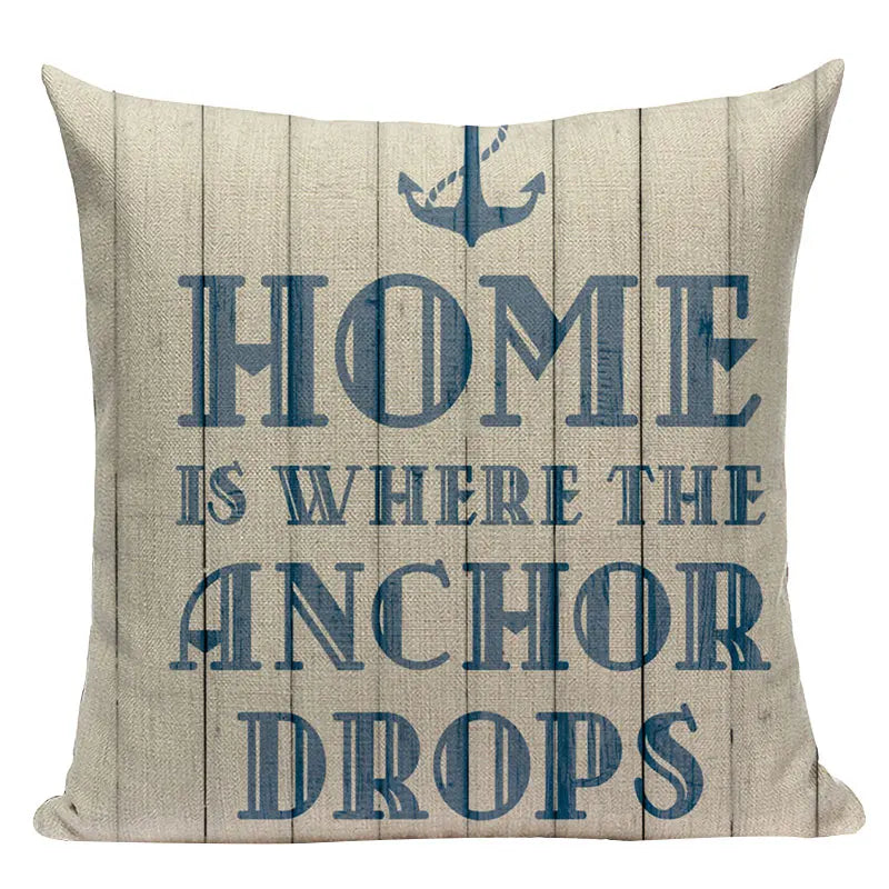 Axyaa Ocean Decor Throw Pillow Cover for Home & Office Furniture