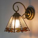 Axyaa Mediterranean Sea Stained Glass Sconces for Bedroom, Bathroom, and Aisle
