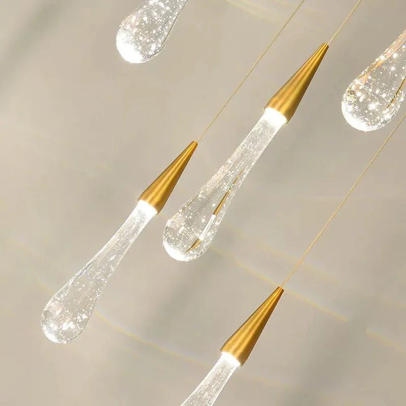 Axyaa Villa Staircase Pendant Lights, Long Cable Hanging Lamps for Restaurant and Bars