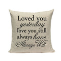 Axyaa Love Letter Cushion Cover Decorative Pillows Sofa Car Home Decor Linen Throw Pillow Case