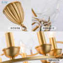 Axyaa Nordic Bird Copper Chandelier for Home Restaurant Cafe Bar Lighting