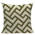 Axyaa Geometric Linen Cushion Cover Multicolour Decorative Pillow for Home Sofa