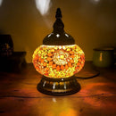 Axyaa Turkish Mosaic Table Lamp - Handcrafted Vintage Glass Art Deco Bedside Light