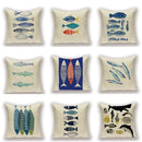 Axyaa Nordic Fish Cushion Covers – High Quality Decorative Pillows