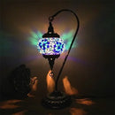 Axyaa Vintage Turkish Mosaic Glass Table Lamp Bedside Bed Light