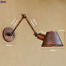 Axyaa Vintage LED Wall Light Swing Arm Wall Lamp Industrial Style