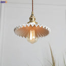 Nordic Copper Pendant Light with Vintage Ceramics Shade by Axyaa