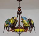 Axyaa Glass Parrot Pendant Chandelier for Luxury Spaces