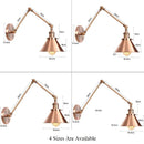Axyaa Vintage Industrial Wall Sconce E27 LED Wall Lamp Copper Black