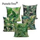 Axyaa Tropical Plant Banana Leaf Throw Pillow Cover for High Quality Home Decor