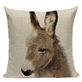 Axyaa Deer Print Cushion Cover 45x45cm Sofa Car Decor Pillow