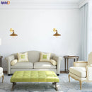 Axyaa Iron Golden LED Wall Lamp Vintage Industrial Retro Loft Style Iron Wall Lights