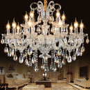 Axyaa Modern Crystal Chandelier - Luxe Living Room Light Fixtures
