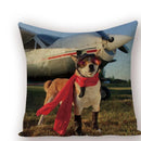 Axyaa Animal Dog Pillow Covers: Golden Retriever, Boston Terrier, Chihuahua Decor