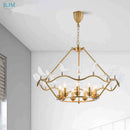 Axyaa Nordic Bird Copper Chandelier for Home Restaurant Cafe Bar Lighting