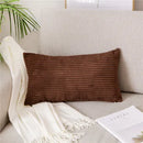 Axyaa Monochrome Corduroy Velvet Pillow Case, 40x60cm