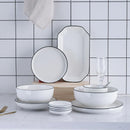 Axya Ceramic Dinner Plate Kitchen Tray Bowl Cook Tool Set