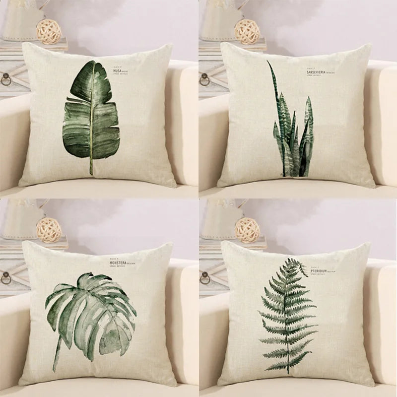 Axya™ Plant Throw Pillow Cover Decorative Cushion Vehicle Sofa Seat Christmas Gift