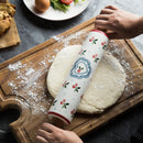 Axya Ceramic Rolling Pin: Large Non-Stick Kitchen Roller for Dumplings