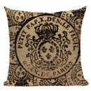 Axyaa London Bridge Paris Eiffel Tower Decorative Printed Throw Pillows